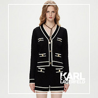 KARLLAGERFELD女士双K提花针织外套1K2D50208622001