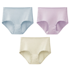 蕉內(nèi)311S女士內(nèi)褲棉感抗菌無痕透氣少女高腰防夾臀女式三角褲3件裝
