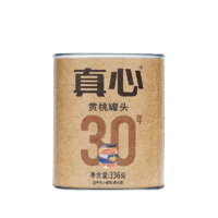 真心 三十年黃桃水果糖水罐頭336g*6罐裝禮品食品零食