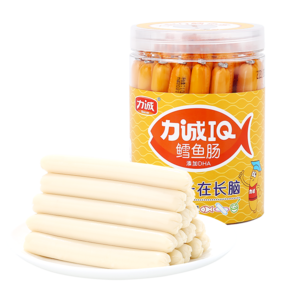 力誠（Reecen）鱈魚腸宅家休閑零火腿腸魚肉腸棒香腸兒童零食即食海味腸海味產(chǎn)品 【40根】加鈣鱈魚腸芝士味 340g