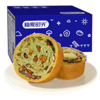 粗良时光全麦面包抹茶车轮面包早餐坚果仁粗粮列巴红枣核桃休闲零食500g