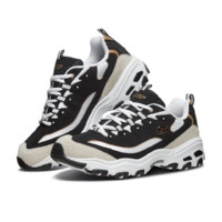 SKECHERS斯凯奇D'lites1.0男子休闲运动鞋666114/BKGD黑色/金色42