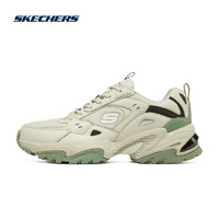 SKECHERS 斯凱奇 秋季鞋機(jī)甲鞋男女款潮流緩震耐磨運(yùn)動(dòng)鞋街頭跑步鞋 男款/苔綠護(hù)盾/237209-NTMT