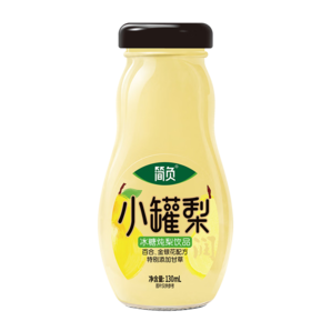 簡負(fù) 黑帽子小罐梨燉梨網(wǎng)紅果汁飲料果汁飲品罐頭梨漿梨罐頭 130mL 8瓶