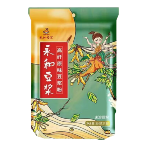 永和豆?jié){【銷量過萬】經(jīng)典原味豆?jié){粉營養(yǎng)早餐麥片搭檔 高纖原味豆?jié){粉210g*3包