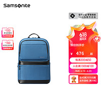 Samsonite 新秀麗 雙肩背包男時(shí)尚多功能電腦包韓版休閑書包商務(wù)通勤包36B 藍(lán)色36B*017