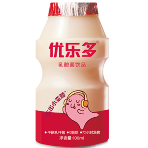 優(yōu)樂(lè)多乳酸菌飲品飲料益生菌早餐多口味整箱100ml*20瓶 小優(yōu)100ml*20瓶 100ml