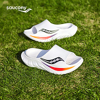 saucony 索康尼 搖籃Cradle 2夏季運(yùn)動(dòng)拖鞋男女同款沙灘鞋防滑耐磨外穿涼拖鞋S289 白黑-2