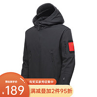 德尔默克德尔.默克（Delmerk）秋冬软壳衣抓绒单层冲锋夹克上衣