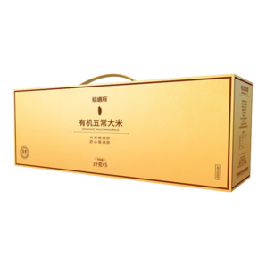 裕道府 有機五常大米東北大米金色禮盒5kg(節(jié)日禮品團購）