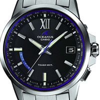 CASIO卡西欧OCEANUS海神系列41.3毫米太阳能电波腕表OCW-T150-1A