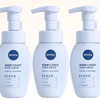 NIVEA 妮維雅 氨基酸潔面泡泡云柔保濕/水彈清爽180ml*3瓶