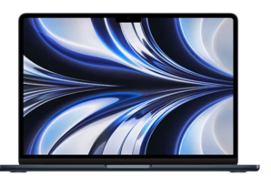 Apple 蘋果 MacBook Air 2022款 M2 芯片版 13.6英寸 輕薄本 午夜色（M2 8核、核芯顯卡、16GB、256GB