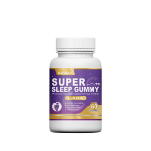 美國進口Norvikon褪黑素軟糖gaba助睡眠維生素B6片的腿退黑色素學生成人睡前吃改善非氨基丁酸 1盒60粒（睡前吃1粒）