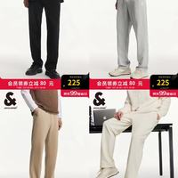 杰克琼斯秋季时尚简约百搭运动卫裤直筒休闲裤