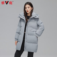 YALU 雅鹿 官方羽絨服女中長款2024秋冬季新款時(shí)尚韓版加厚寬松女士外套