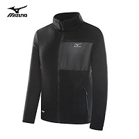 Mizuno美津浓户外休闲夹克男外套男女抓绒衣春秋季立领上衣