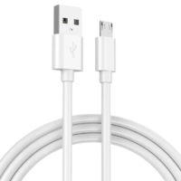 品奈优6A安卓数据线高速Microusb通用充电线快充适用华为荣耀小米红米oppo三星vivo金立手机闪充单头加长白色【安卓梯形接口】1米