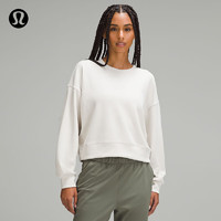 lululemon 丨Perfectly Oversized 女士短款圓領(lǐng)衛(wèi)衣 LW3EZLS 白蛋白 6