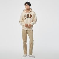 Gap 蓋璞 男女裝秋冬款LOGO碳素軟磨抓絨衛(wèi)衣 461135ANGORA