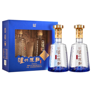 瀘州老窖瀘州陳曲永福祥 52度 濃香型白酒 500ml*2瓶 禮盒裝 