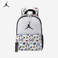 NIKE 耐克 Jordan耐克（NIKE）Jordan兒童書包男女童雙肩包學生背包 純白色 2T/4T