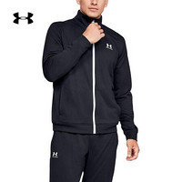 安德瑪 官方UA TRICOT男子運動休閑夾克外套Under Armour1329293 黑色002 M