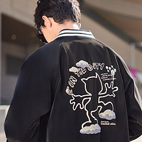 Cabbeen 卡賓 繡印棒球服2024春季新款寬松夾克潮流休閑外套