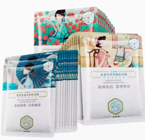88VIP！SANSEN 三生花 保濕水潤面膜 30片