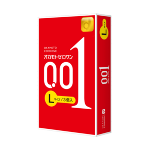 OKAMOTO 岡本 001超薄大號(hào)安全套  3片 闊度54±2mm
