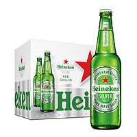 Heineken 喜力 silver星銀啤酒 500mL 12瓶+玻璃杯*3（加贈香檳瓶1.5l一瓶）