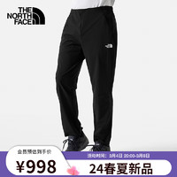 THE NORTH FACE 北面 速干長(zhǎng)褲戶外運(yùn)動(dòng)男款柔軟舒適吸濕透氣24春夏|89TG JK3/黑色 M/170