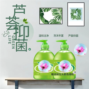 正品蘆薈抑菌消毒清香型按壓式洗手液家用學(xué)校單位商用通用型超值