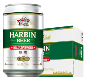 哈爾濱啤酒 醇爽啤酒 330mL*24罐