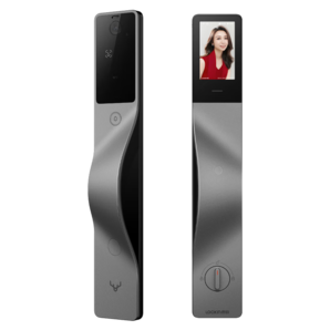 鹿客（lockin）V5 Air結(jié)構(gòu)光人臉識別貓眼大屏智能密碼鎖APP智聯(lián)適用右開門