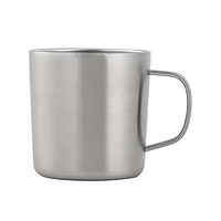 MUJI 無(wú)印良品 無(wú)印良品不銹鋼馬克杯 490ml 銀色