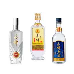 玉蟬老酒瀘州玉蟬白酒濃香型典范 52度白酒 高粱酒固態(tài)發(fā)酵口糧酒中秋送禮 52度 500mL 3瓶 大曲特曲優(yōu)曲組合