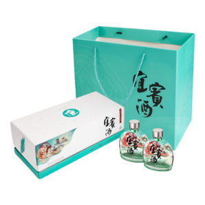 宜賓酒 哪吒聯(lián)名款 濃香型白酒 45度100ml*6瓶 禮盒裝國(guó)慶節(jié)日送禮禮品