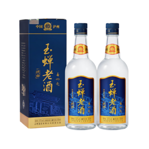 玉蟬老酒優(yōu)曲52度濃香型 500ml禮盒白酒 傳統(tǒng)工藝 純糧固態(tài)發(fā)酵高粱優(yōu)級酒 52度 500mL 2瓶 玉蟬優(yōu)曲雙支裝