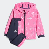 adidas 阿迪達(dá)斯 運(yùn)動(dòng)套裝兒童連帽防風(fēng)戶(hù)外訓(xùn)練百搭休閑兩件套H38370 H38370 86