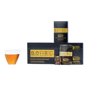 夢龍韻【熱賣推薦】陳皮白茶15年福鼎白茶正宗源產地標認證茶葉禮盒 15年陳皮白茶禮盒100g*2盒+禮袋