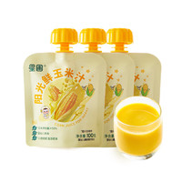 HEALTHY DIET EVERYDAY 星圃 嬰幼兒不加糖鮮玉米汁 100g*3袋