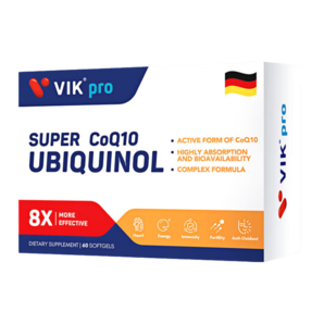 VIKpro還原型輔酶q10軟膠囊泛醇30粒 備孕中老年成人維生素e 高含量易吸收輔酶素Q10 德國品質(zhì)
