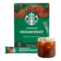 星巴克（Starbucks）速溶咖啡黑咖啡0糖10條23g 中度烘焙  法國(guó)進(jìn)口