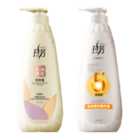 拉芳（lovefun）氨基酸生姜洗護套裝 控油去屑洗發(fā)水500ml+深層修護護發(fā)素500ml