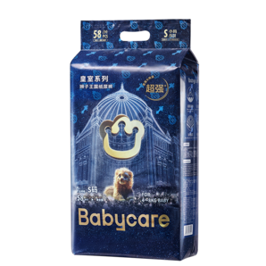 bc babycare尿不濕紙尿褲皇室獅子王國(guó)系列超薄透氣新生兒嬰兒寶寶夏季夏天日 S碼 - 1包 58片 【體重4-8KG】