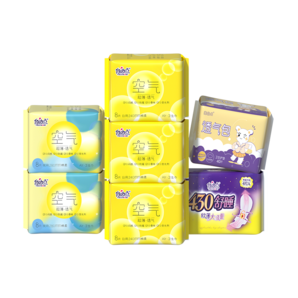 自由點（FREEMORE）空氣衛(wèi)生巾日夜用超薄透氣組合姨媽巾 日夜組合7包84片