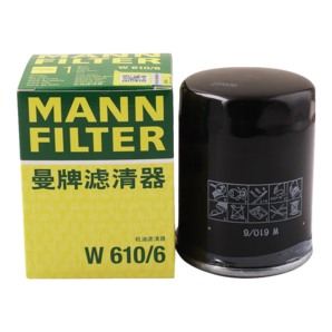 曼牌（MANNFILTER）機(jī)油濾清器機(jī)濾機(jī)油濾芯W(wǎng)610/6思域雅閣繽智飛度CRV思鉑睿冠道