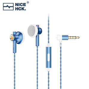 NICEHCK原道小藍帽 EB2S Pro平頭塞耳機 HiFi發(fā)燒友非入耳式帶麥有線高音質(zhì)人聲立體聲二次元游戲電競耳塞 原道小藍帽3.5mm帶麥