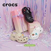 crocs 卡駱馳 女鞋洞洞鞋 23夏季新款輕便云朵Clog休閑涼鞋厚底沙灘鞋 206750-2Y2 W8/內(nèi)長25cm/38-39